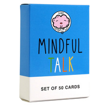 Mindful talk全英文充满智慧的谈话儿童卡牌游戏家庭聚会休闲卡牌