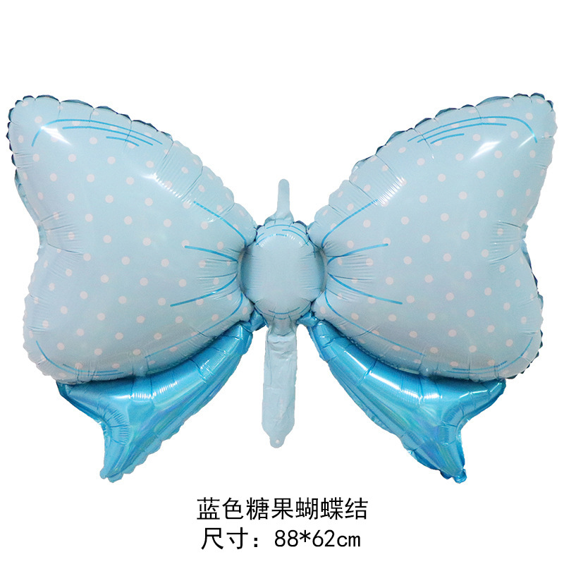 New Large Bow Hellobaby Shape Aluminum Balloon Baby One-Month Birthday Gender Reveal Balloon