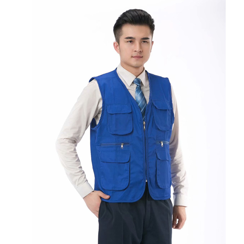 Advertising Vest Customized Volunteer Vest Vest Multi-Pocket Vest Printed Logo