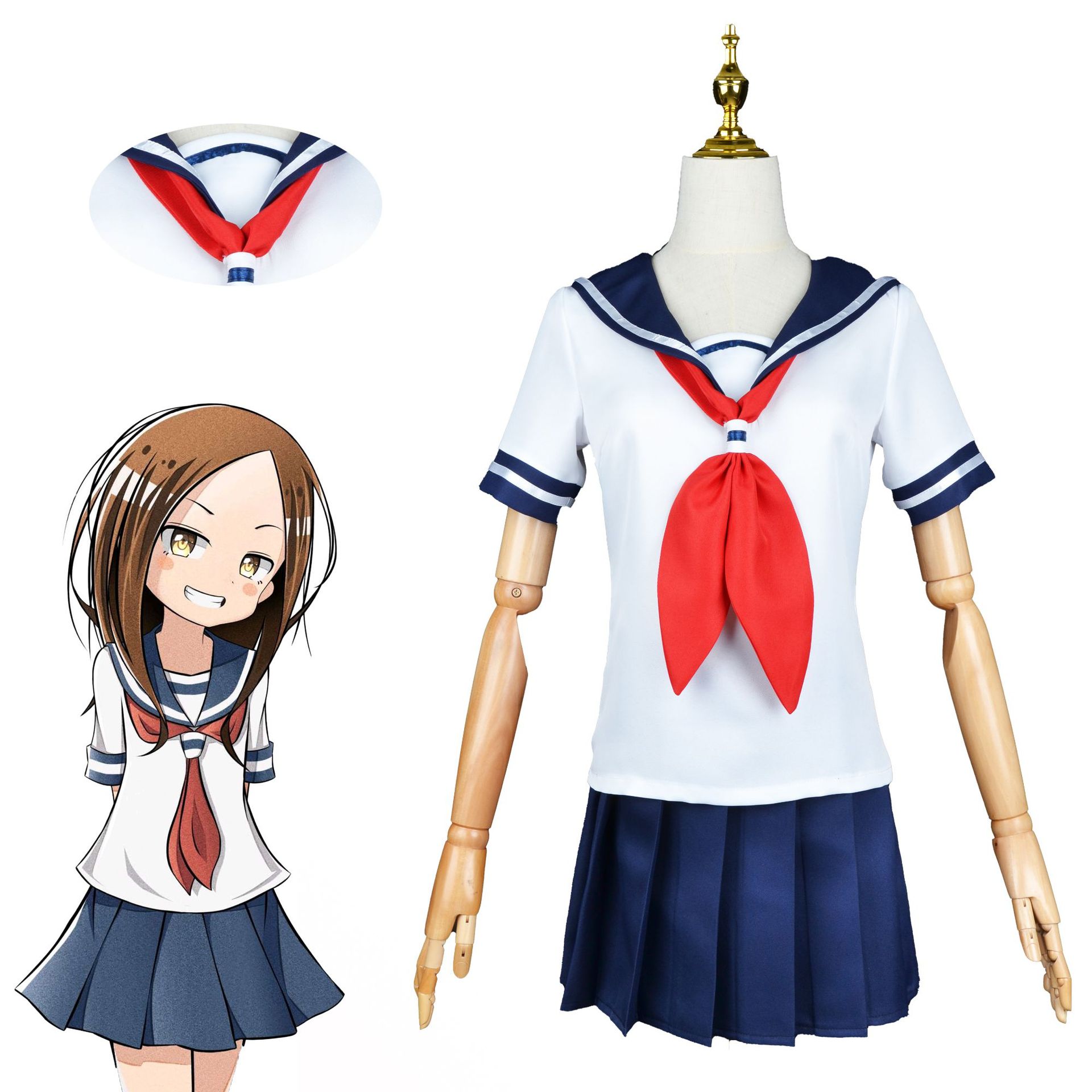 现货秒发 人气日漫新番擅长捉弄的高木同学cosplay高木直子cos服