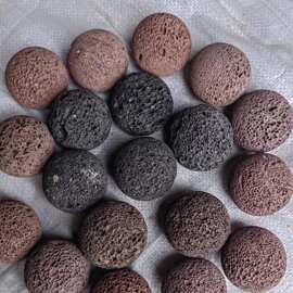 火山石球香薰扩香石吸油球烧烤球磨脚球水处理火山石球
