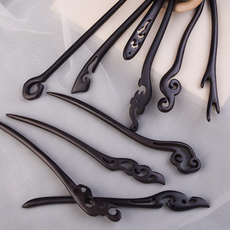 hairpin ancient style wooden hairpin simple all-match chopsticks chinese style hairpin updo classical jewelry step shake hanfu