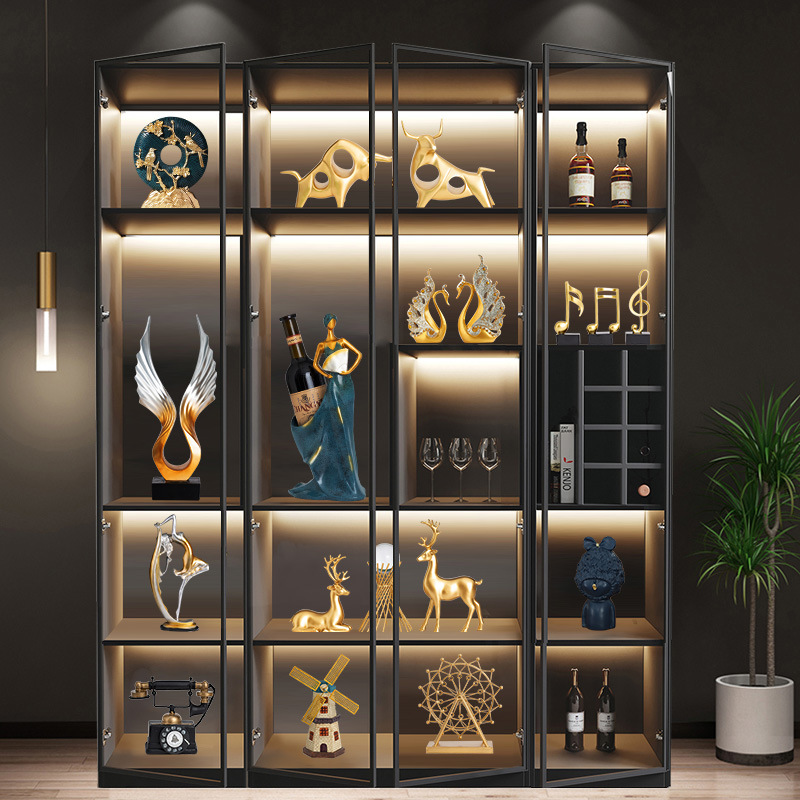 办公室高档书柜装饰工艺品电视柜客厅书房轻奢风摆件北欧现代酒柜