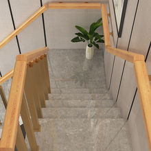 楼梯扶手自装家用室内手扶柱子简约护栏铁艺实木套一件批发厂家