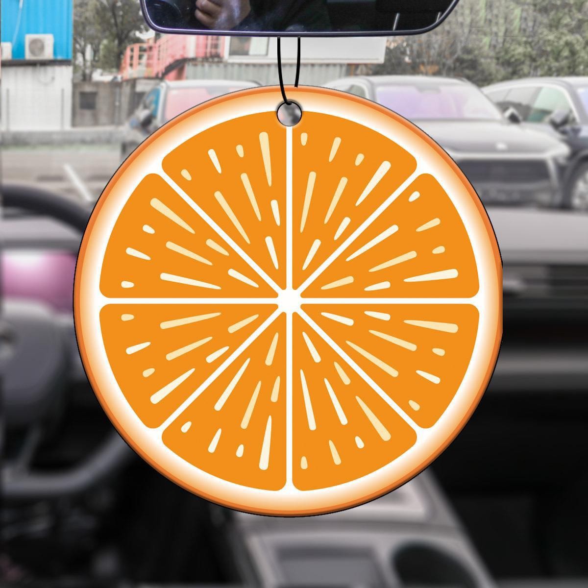 Cross-Border New Arrival Acrylic Automobile Hanging Ornament Fruit Series Car Rearview Mirror Pendant Backpack Keychain Accessories