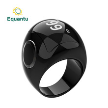 EquantuQB709陶瓷智能戒指smart tasbeeh ring app控制计数器指环