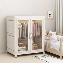 衣柜卧室家用简易组装挂衣柜防尘加厚可折叠儿童大人柜隔断柜柚贸