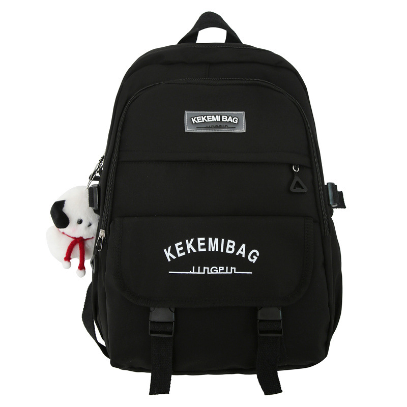 Korean Style Fashion Letters Backpack Large Capacity Casual Fashion Girl Backpack Japanese Middle School Student Schoolbag Wholesale