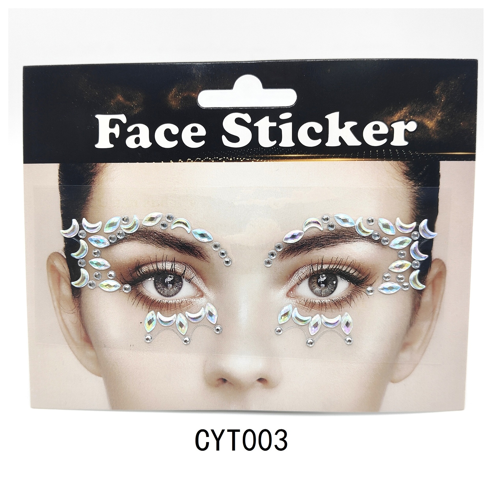 Face Pasters Bindi Eye Pad Diamond Sticker Acrylic Diamond Face Pasters Masquerade Show Face Decoration Rhinestone