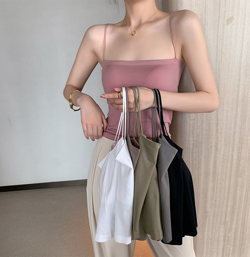 美背吊带女夏季薄款设计感小众外穿背心内搭内衣抹胸上衣