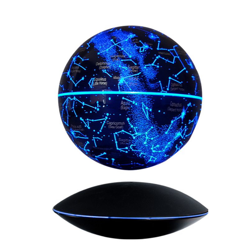 6-Inch Luminous Globe Ornament Creative Crafts Gift Maglev Globe