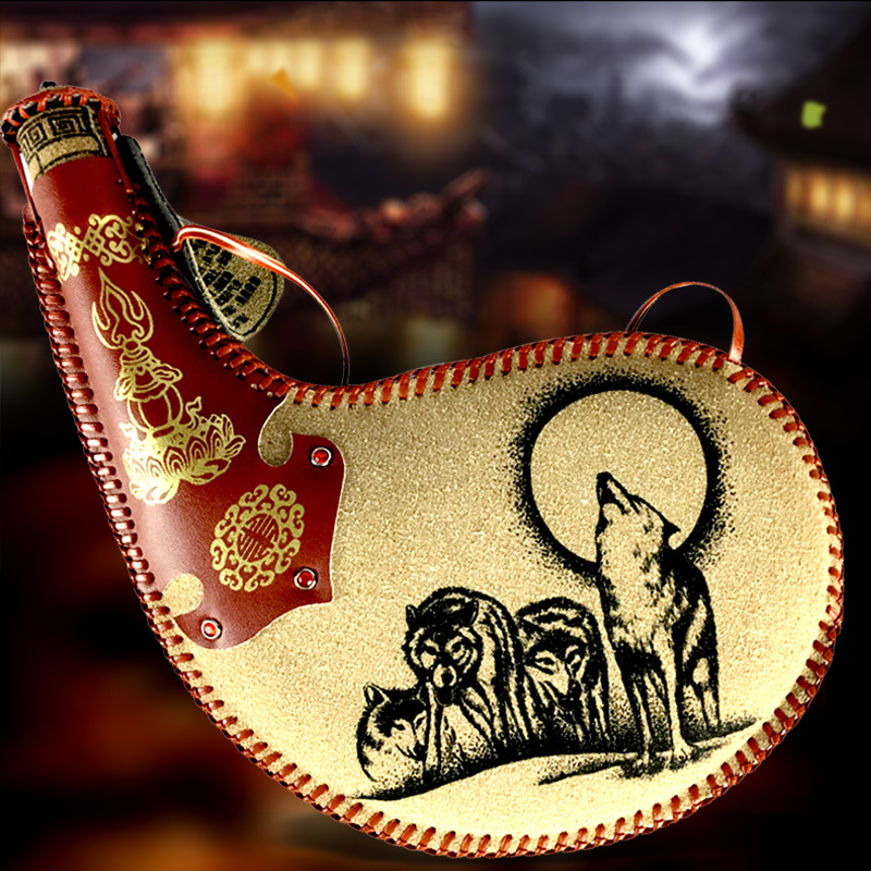 正宗马奶酒38度450ml皮囊酒酒壶蒙古奶酒内蒙特产闷倒驴奶味白酒