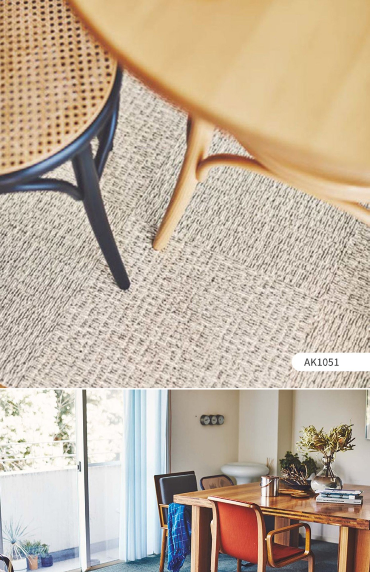 日本东理进口自粘软底拼接家用地毯可水洗可剪裁环保日式地ak1000