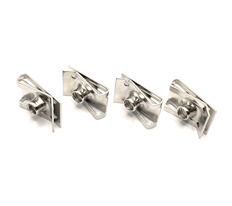 Spot 304 Stainless Steel Cutting Slope Reed Nut Car U-Shaped Insert Clip Plate Spring Nut Cutting Non-Standard Special-Shaped