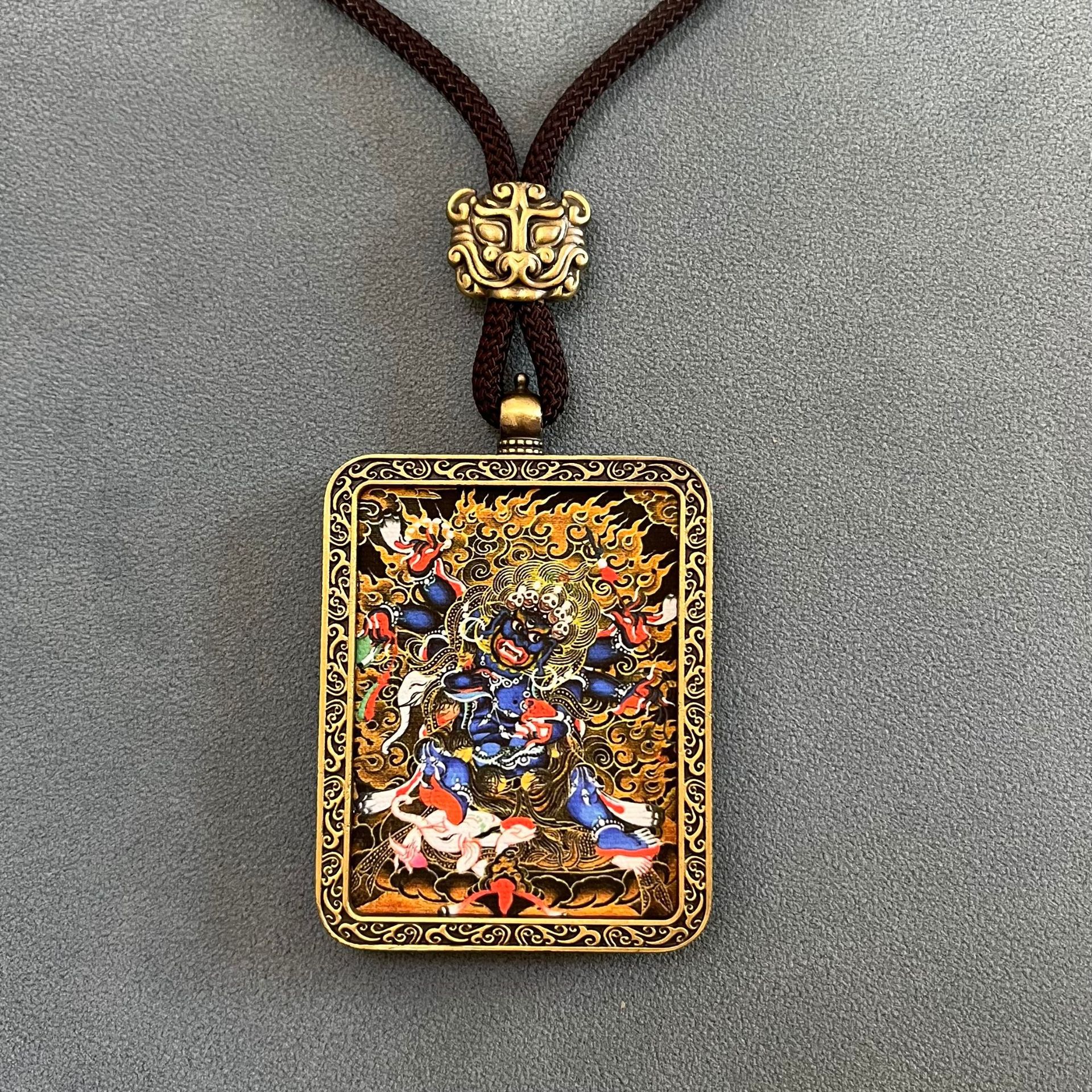 Thangka Non-Hand-Painted Thangka Thangka Pendant Twelve Zodiac Eight Guardian Gods Scenic Spot Buddha Souvenir