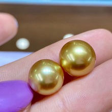 直播拍卖裸珠淡水海水南洋金珠正圆成品珍珠 万能使用链接_阿里巴巴找