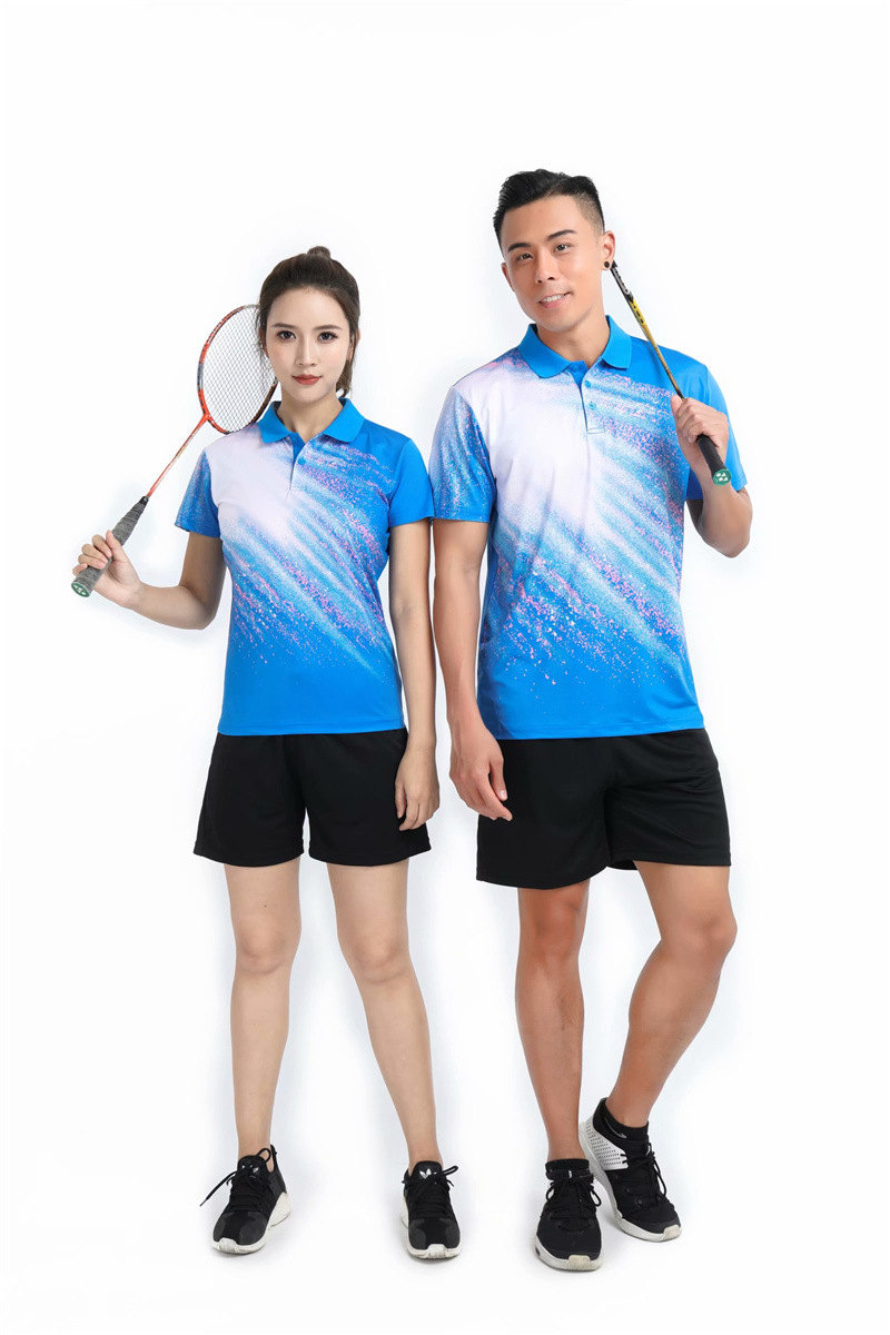 羽毛球服套装女装夏季运动速干透气短袖短裤男diy比赛服乒乓球衣