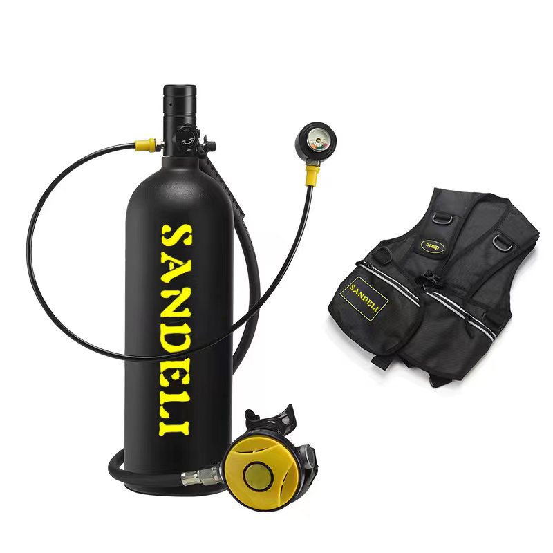 跨境潜水呼吸器全套2升潜水气瓶水下氧气罐水肺套装装备便携式整
