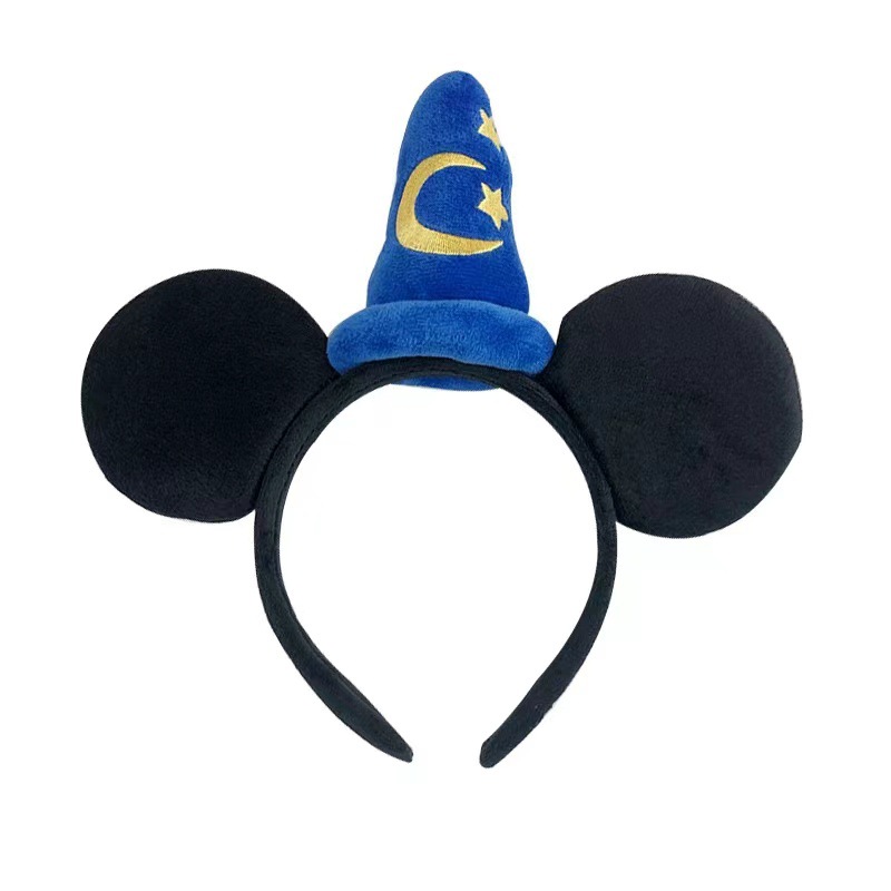 Disney Minnie Mickey Bow Headband Headband Sweet Hair Accessories Mickey Mouse Hairpin Internet Hot Headdress Fashion