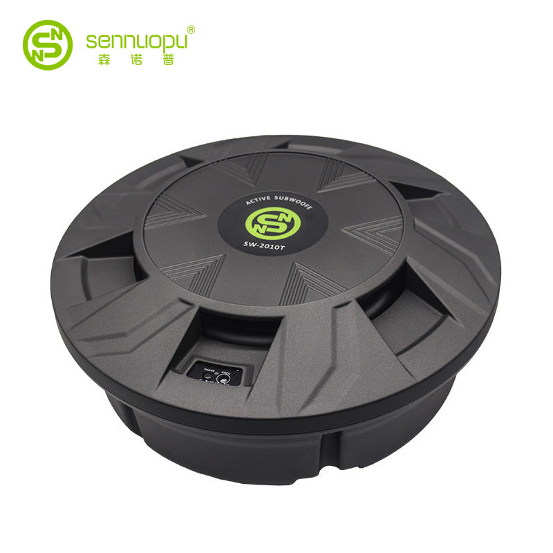 森诺普汽车备胎有源低音炮内置放大器ab 10英寸"铝盒sw2010t
