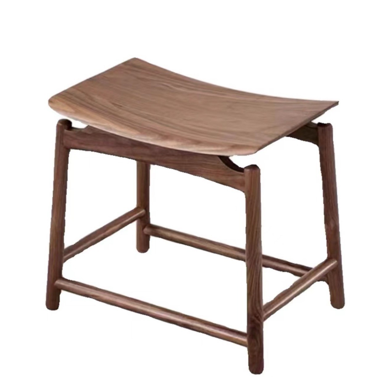 实木矮凳子白坯 白蜡木方凳圆凳现代简约换鞋凳 茶桌椅组合元宝凳