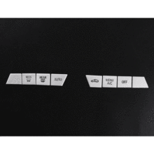 深圳欧创 适用于2020款宝马3系空调模式按键贴 银色 8件套