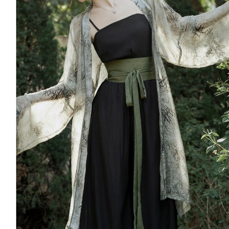 汉服女装夏装新中国风宋制套装春夏对襟配改良宋裤三件套日常通勤