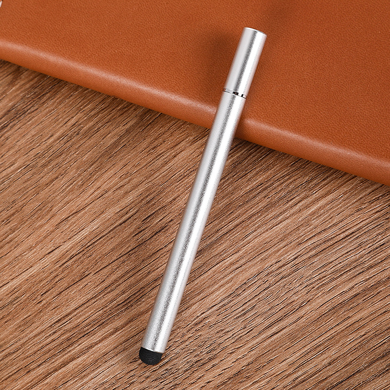 圆盘电容笔二合一手写笔手机ipad电容笔磁吸笔帽触控笔印刷logo