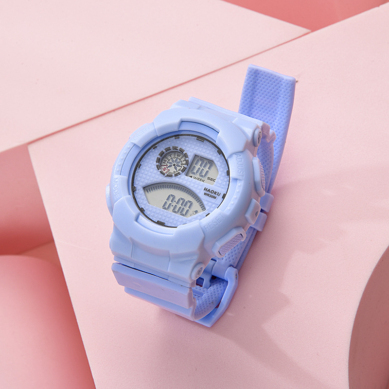 Student Water Multifunctional Electronic Watch Led Cold Light Lamp Candy Color Fashion Watch Factory Wholesale Watch