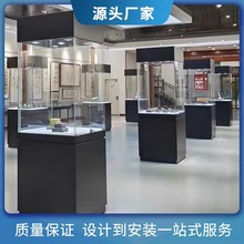 木质玻璃展示柜博物馆古董玉器文物展览柜珠宝收藏品玉瓷陈列柜