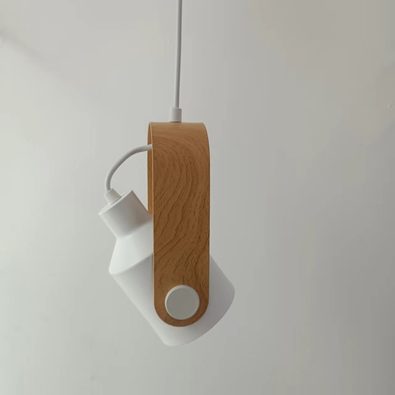 Japanese-Style Wooden Bedside Chandelier Modern Minimalist Bedside Lamp Nordic Designer Long Line Small Droplight