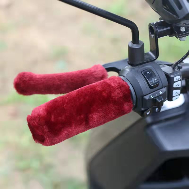 电动摩托车手把套冬季保暖加厚电瓶车手套防水防风电车棉把套护手