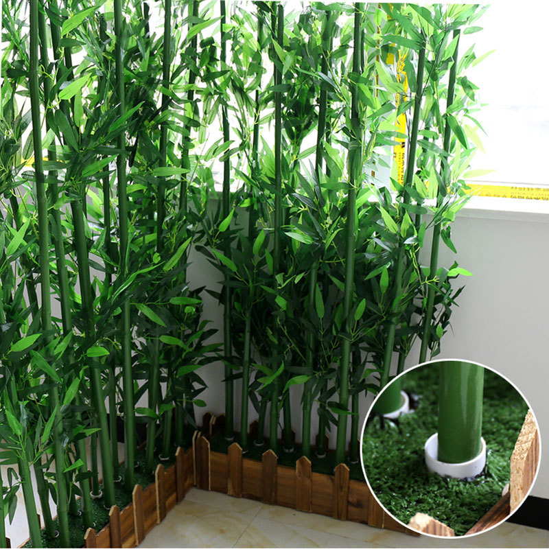 仿真竹子仿真细水竹假毛竹屏风隔断人造塑料假竹子商场造景植物墙