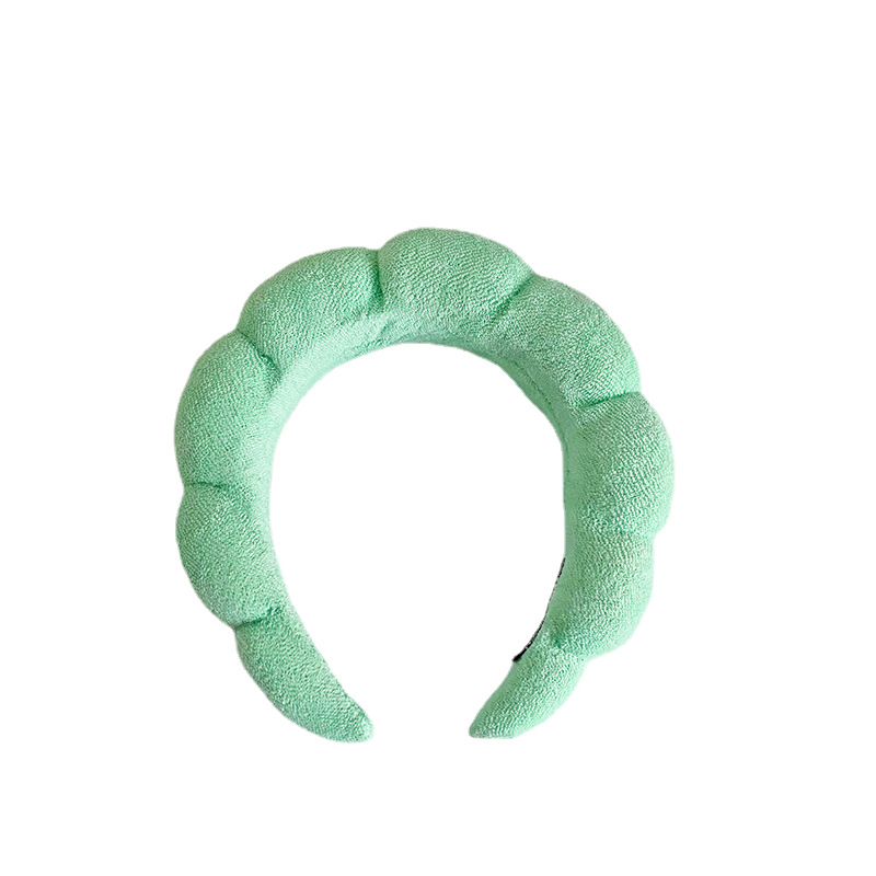 2023 Amazon Twist Sponge High Skull Top Headband Wristband Towel Velvet Twist Headband Female Face Wash Head Buckle Hair Accessories