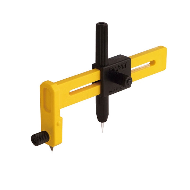 日本olfa欧发cmp-1圆规刀 薄型割圆刀 划圆刀 可切1-15cm直径圆