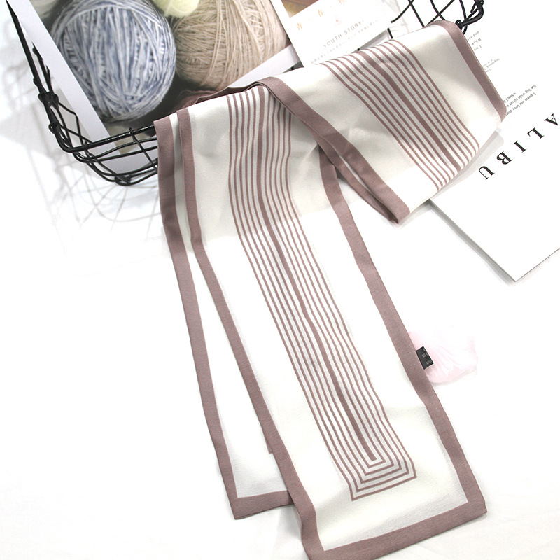 细窄小长条丝巾女飘带斜纹缎领巾绑包包春秋款扎头发礼品赠送围巾