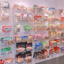 超市货架洞洞板挂篮层板饰品展示架收纳筐挂网篮子上墙网片置物篮