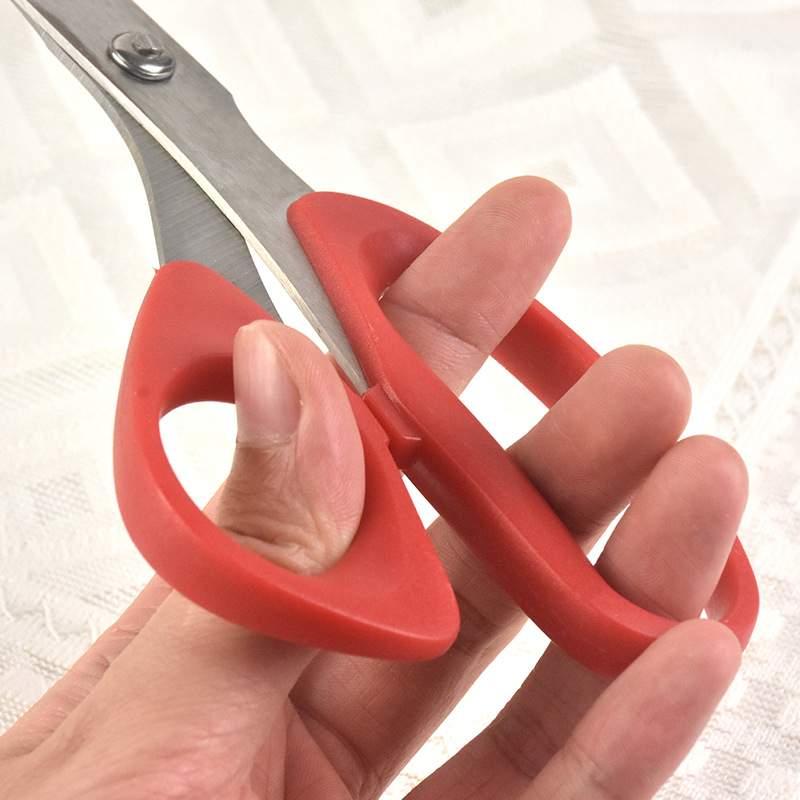 Household Sewing Scissors Clothing Big Scissors Stainless Steel Tailor Scissors Color Handle Tailoring Cut Cloth Scissors Wholesale