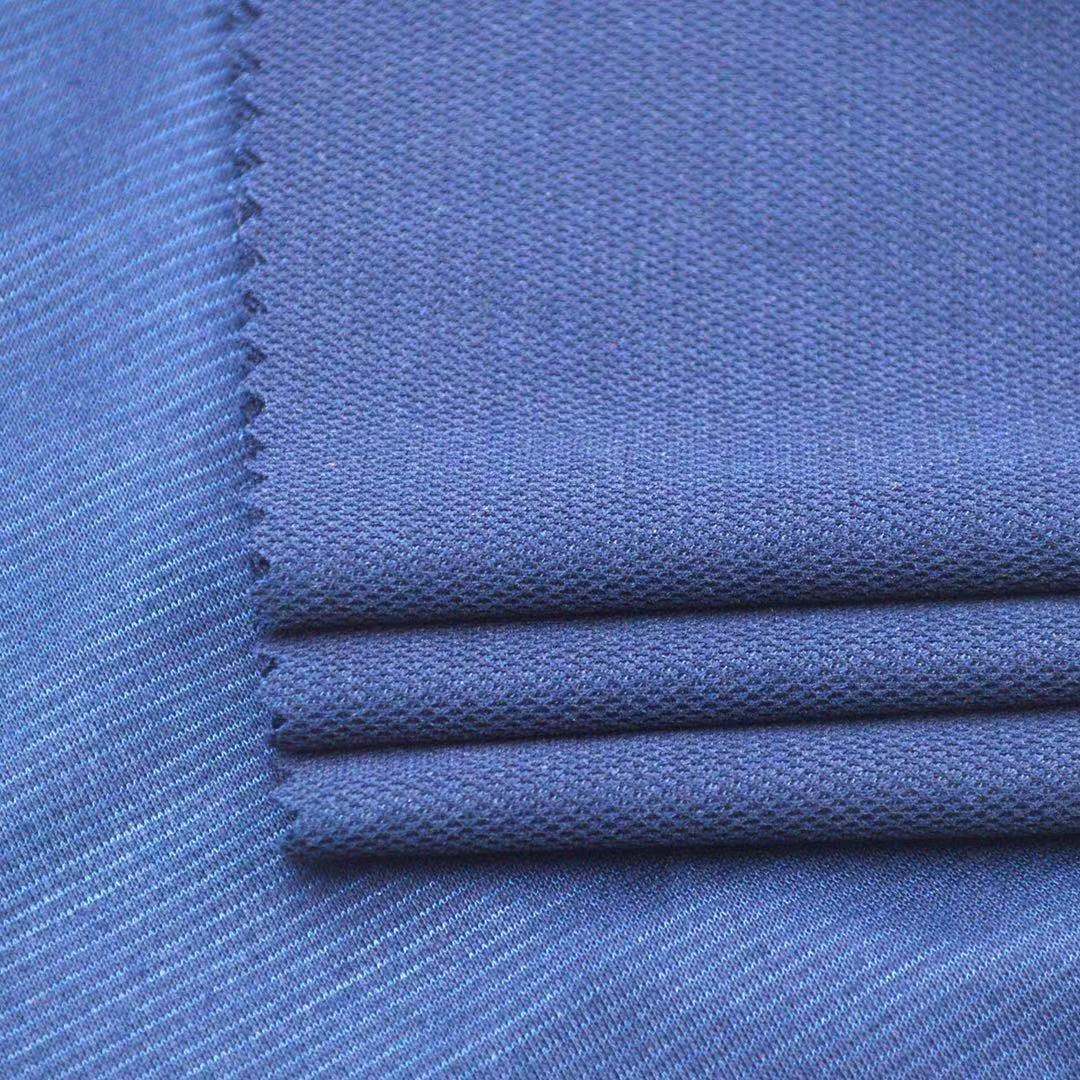 阻燃珠地布  抗勾丝阻燃面料  工装polo衫 阻燃针织面料 防火面料