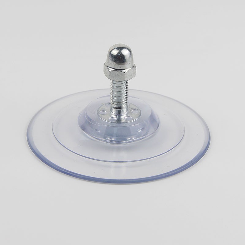 85mm带螺丝吸盘M8带螺帽螺杆pvc螺丝吸盘猫窝吊床吸盘厂家