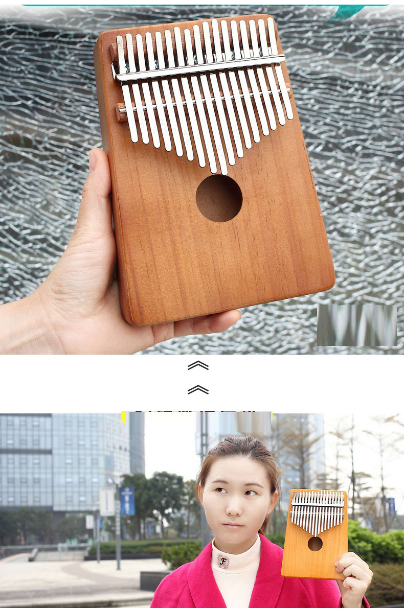 柯锐17音卡林巴拇指琴全单北美松木手拨琴kalimba初学入门手指琴