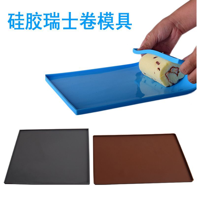 Silicone Cake Roll Mat Swiss Roll Mat and Flour Mat Oven Baking Chopping Board Soft Mat Air Fryer Baking Tray Mat