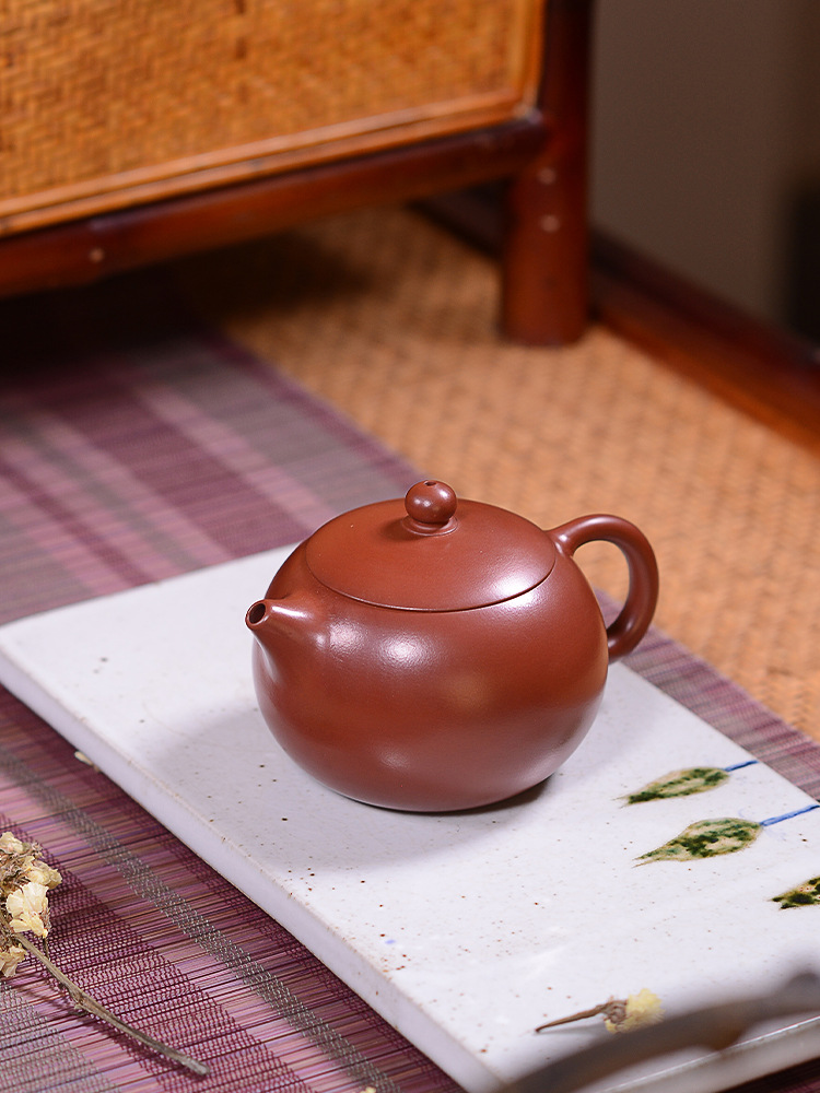 宜兴紫砂壶纯手工名家茶壶茶具套装大容量全手工朱泥大红袍西施壶