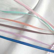 NK7M3mm加密双面涤纶织带婚礼蝴蝶结制作礼品材料包装绸缎带丝带