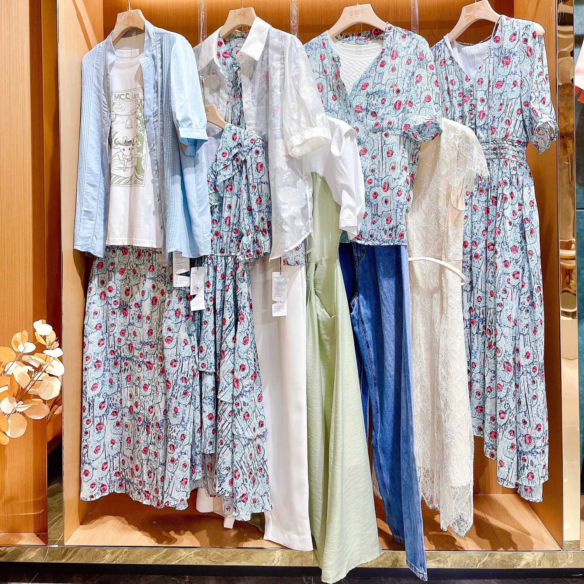 上海品牌女装mcc蔓诺蒂22夏装 品牌折扣撤柜尾货女装走份批发少淑