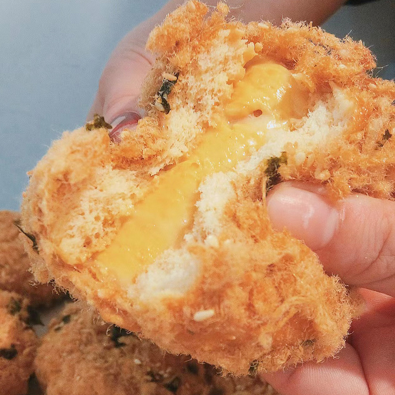 海苔肉松小贝爆浆生酮代餐无蔗糖蛋糕面包糕点心赤藓糖醇散装休闲