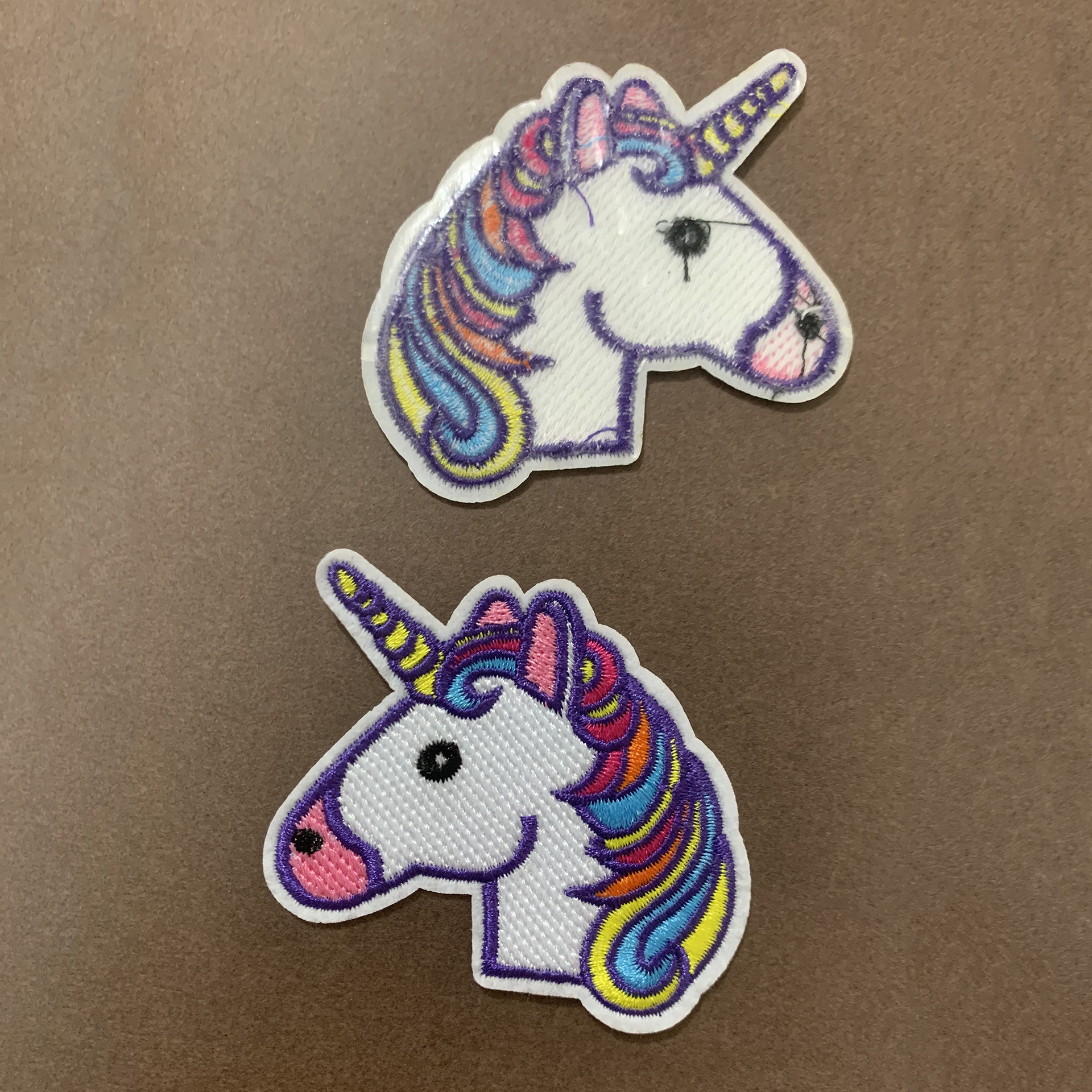 刺绣热熔胶补丁 独角兽卡通可爱服饰配件布贴熨烫粘贴机绣3d满绣