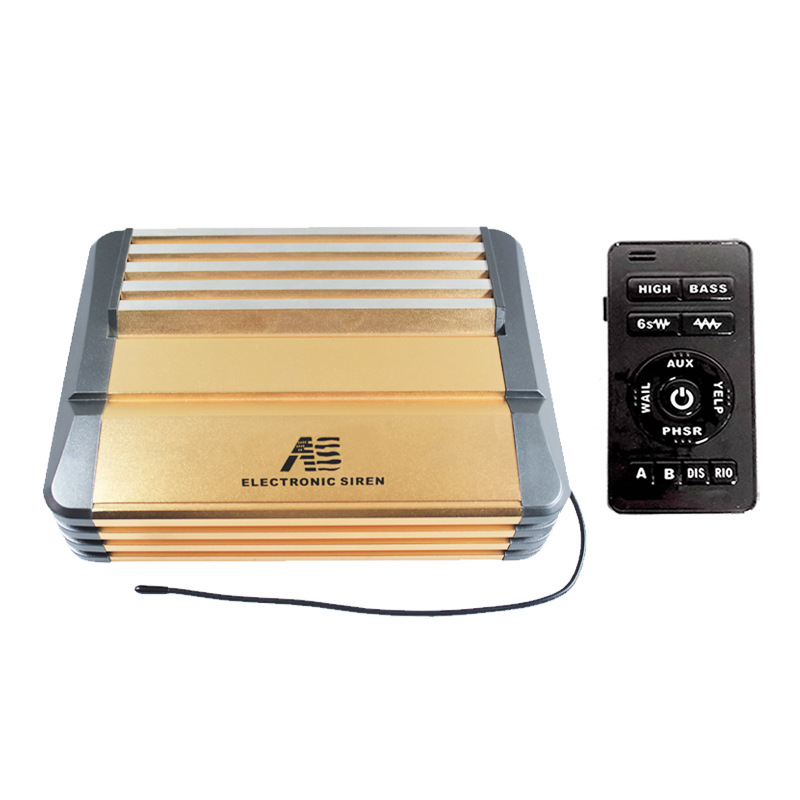源头工厂:车载警笛警报器汽车高清喊话器800w警号喇叭s8a-2-mp3