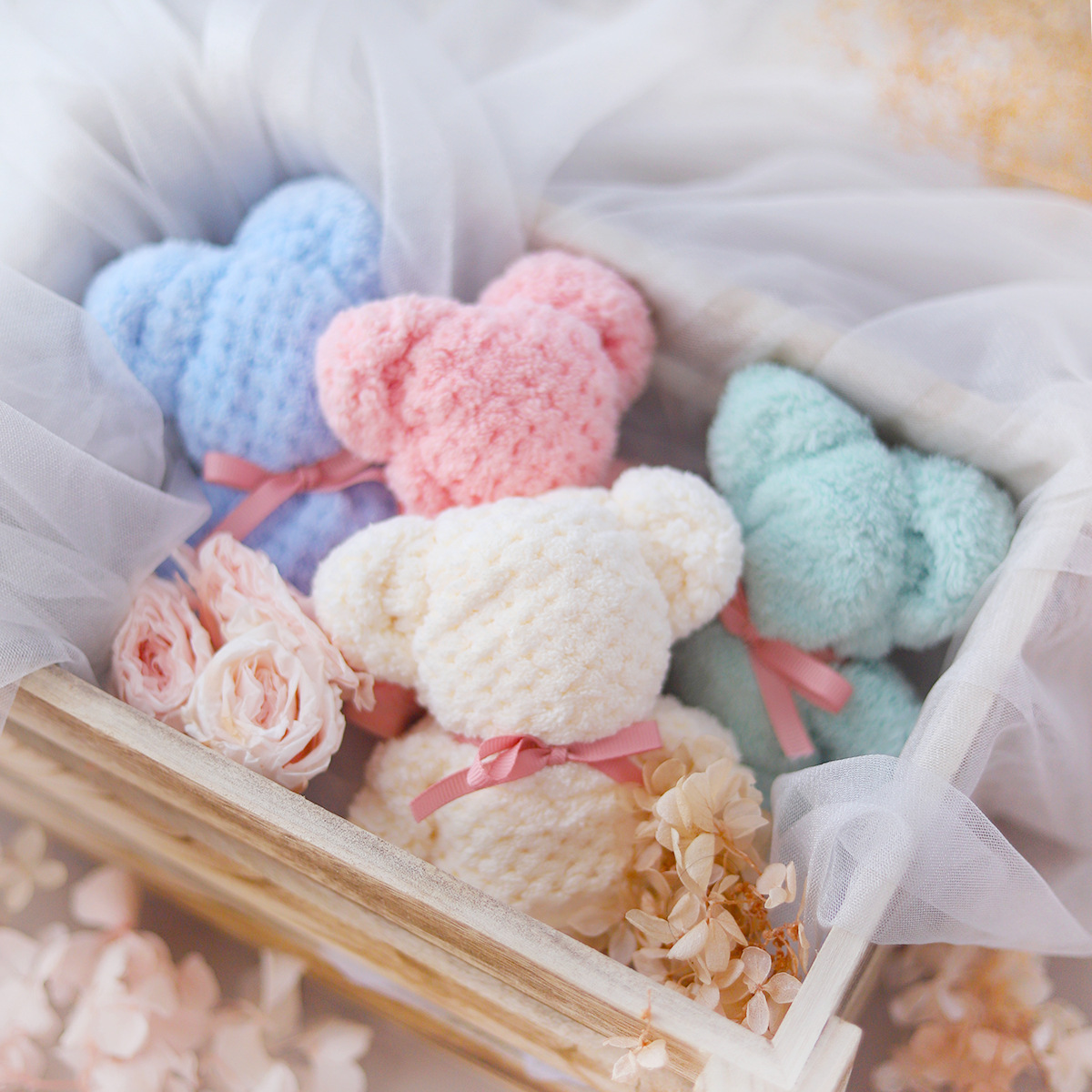 婚庆伴手礼品毛巾小熊喜帕珊瑚绒吸水圣诞节毛巾小礼物创意实用