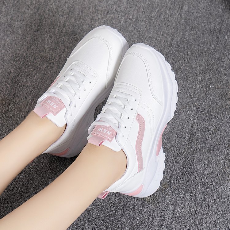 2023 Spring New Korean Style Ins Dad Shoes Female Students Thick Bottom Sneaker Female Street Shooting Leisure Canvas Shoes